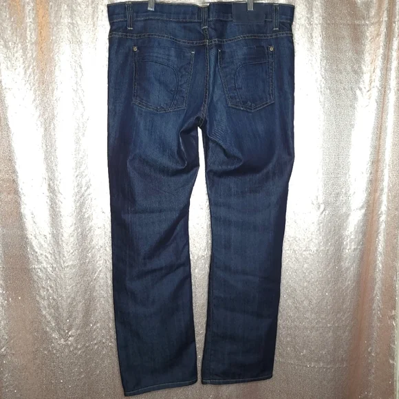 BNWOT Fidelity Denim Sabre 50-11 relaxed fit 38 dark wash jeans